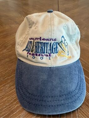New Orleans Jazz & Heritage Festival 2001 Two-Tone Baseball Cap hat